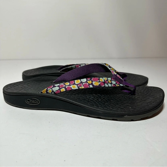 Chaco Sandals Flip Flops Thong Open Toe Slip On Outdoors Women’s Size 11 Purple - Picture 1 of 9